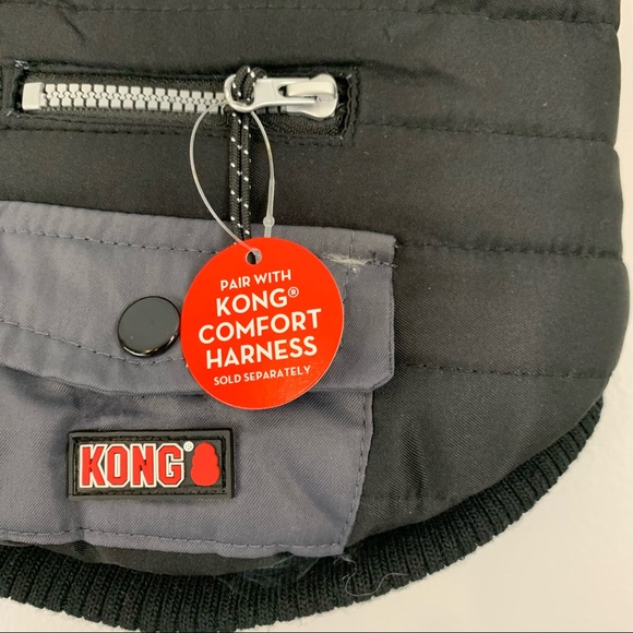 New! Kong Stay Dry Comfort Vest Water Repellent Puffer Rain Coat Jacket - Picture 3 of 6